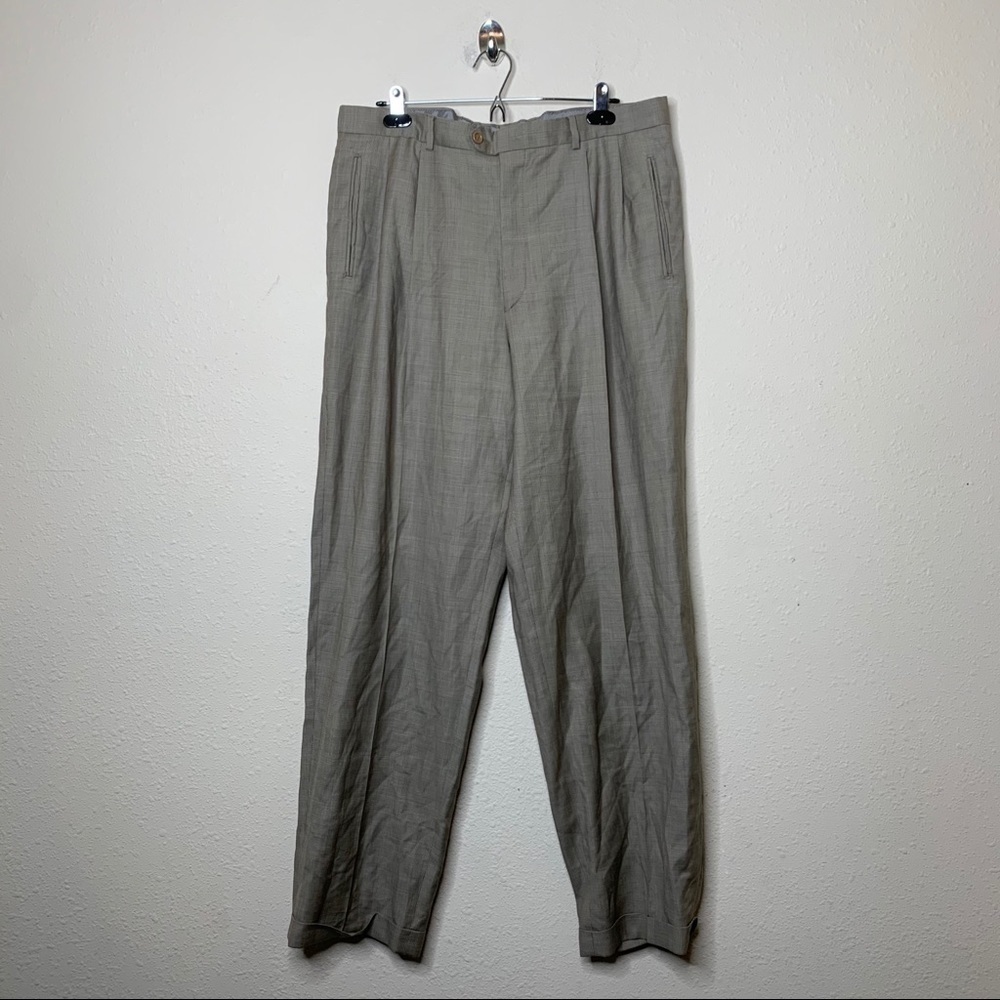 Chiavari Beige Wool Dress Trouser Pants